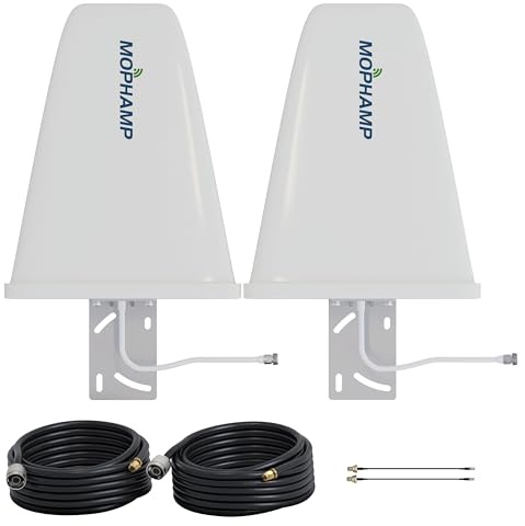 4G 5G Outdoor Antenne LTE MIMO 2x2 Richtantenne mit 10dBi hoher Verstärkung SMA/TS9 Außenantenne | Standard Kit