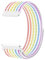 QNGMKBKTDZ Correa de nailon de 18 mm for Xiaomi Fit for Mi Smart Watch Correas Pulsera de mujer Pulsera deportiva Fit for Garmin Fit for Vivoactive 4S/Venu 2s Correa(Rainbow 06)