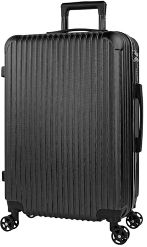 ITACA - Valise Rigide Grande Taille 158 cm - Bagage Soute 23 kg Solide ABS - Trolley Valise Moyenne - Bagage Taille Moyenne. Cadenas à Combinaison ., Noir