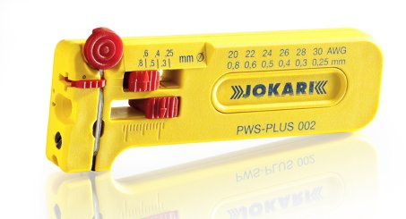 Jokari 40025 PWS-Plus 002 - Herramienta de pelado de precisión ajustable para pelar cables, 30-20 AWG (0,25-0,80 mm)