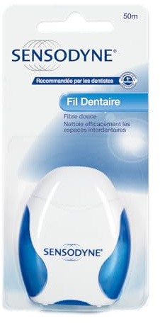 Sensodyne Fil Dentaire, Pour Dents Sensibles, 50 Mètres