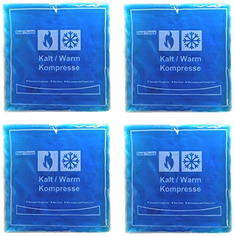 4er Set Kalt Warm Gel Kompressen eckig 150g Wärmepads Kühlpads Gelkompresse