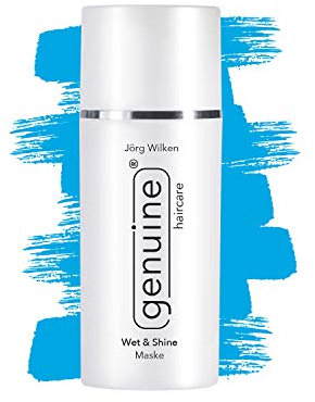 Intensiv Haar-Maske, Feuchtigkeits Haar-Kur mit Sheabutter, für trockenes, strapaziertes, lockiges Haar, Wet & Shine Maske, genuine haircare