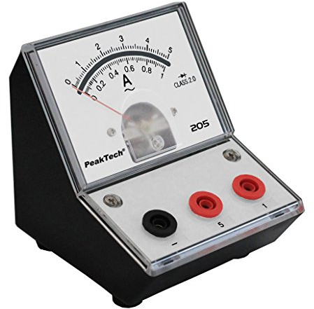 PeakTech 205-09 - Strommessgerät Amperemeter Analog 1A 5A AC