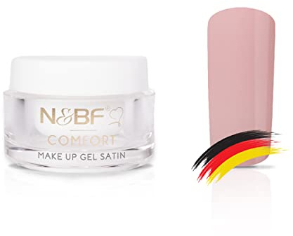N&BF 5ml Comfort Line Make Up Gel Satin | hochwertiges Profi Covergel mittelviskos | Camouflage Gel für die Modellage von Gelnägeln | Professionelles Nagelgel Made in Germany