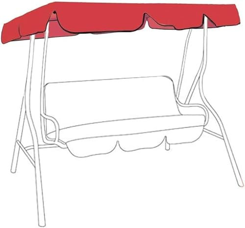 Gartenschaukel für 3 Sitzer, wasserdicht, Ersatzdach für Hollywoodschaukel außen UV-Schutz, Ersatzdach für Gartenschaukel Terrasse Balkon