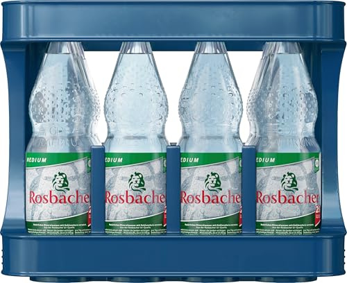 Rosbacher Mineralwasser Medium Kiste 12x1,0 l PET (MEHRWEG) (12 l)