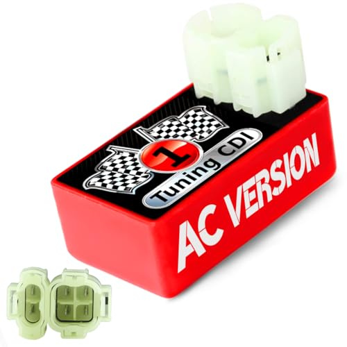 Area1 Tuning CDI Zündbox AC Version für 50ccm 2T kompatibel mit ATU Explorer CPI Generic AGM Nova Motors Motowell Keeway GT Union Longija Mawi RS Ultima Ride Sprint Tauris Benero TNG MuZ Forstinger