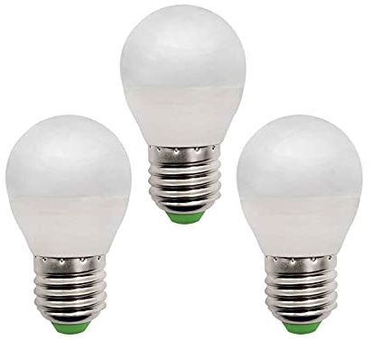 TRIJZHOU E27 G45 Glühbirne 5W AC230V Warmweiß 3000K 3er-Pack | nicht dimmbar, ersetzt 40-50W Halogen, 450 Lumen, 220° Abstrahlwinkel, Golfball-Form