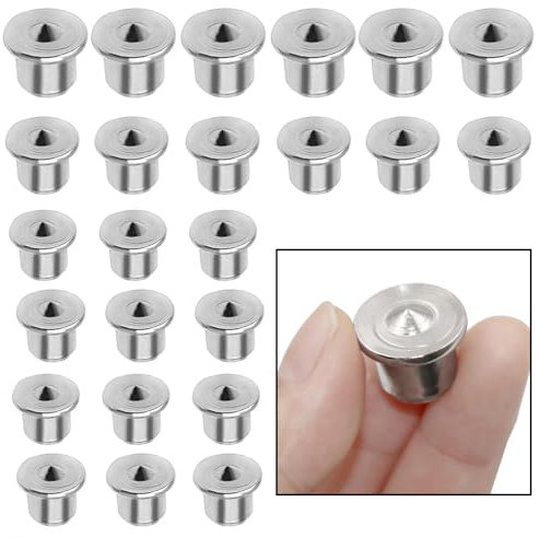 24 Stücke Holzdübel Zentrierspitzen Set,Zentrierspitze Dübelhilfe Holzdübel Round Dübel Zentrierspitze Dübelhilfe Holzdübel Für Holzverarbeitung Holz Tenon Bit Werkzeug (6/8/10/12 mm)