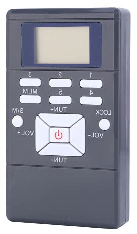 ciciglow Mini Radio FM, Radio Portátil Tamaño de Bolsillo Radio Personal Digital con Función de Memoria Radio de Mano para Ducha Cocina con Auriculares, Admite Batería Reemplazable (AAA)(Gris)
