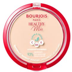 Bourjois Healthy Mix Clean Cipria Compatta - Formula Clean & Vegana - Con Vitamina C, E e B5 - 01 Ivory, 11g