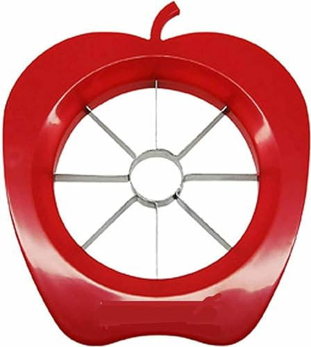 PEBBLE HUG Easy Grip Apple Fruit Slicer with Corer Even Slice Cutter for Home & Kitchen (Assorted Colors)