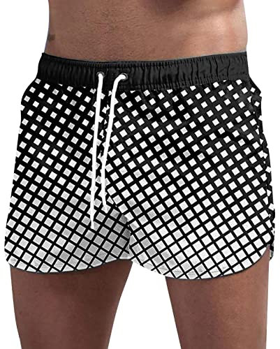 Herren Badehose Badeshorts Für Herren Strandshorts,Joggingshorts,Radlerhose Weiß,Männer Kurze Hosen,Shorts Jersey,Surfen Strandhose,Badehosen Schwarz,Männer Badehosen Kurz