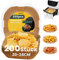 Backpapier für Heißluftfritteuse, 200 Stück Airfryer Backpapier 20-24 CM, Antihaft Wasserdicht Ölfest Einwegschalen Luftfritteuse Pergamentpapier Liner für Heißluftfritteuse Ofen Mikrowelle Bratpfanne