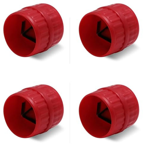 4Pcs Universal Manual Pipe Reamer Deburring Tool Tubing Chamfer Tool for Reaming Copper, Aluminum, Brass, Soft Steel Pipes