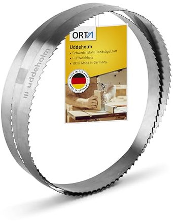 Orta Uddeholm Bandsägeblätter in 6 mm Breite, ideal für die Bearbeitung von Weichholzarten (6 x 0,50 x 6 mm, 3380)