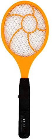 Bordhap LED Electric Mosquito Swatter Flyswatter Electric Tennis Racket 44 x15.5 Wasp Mosquito