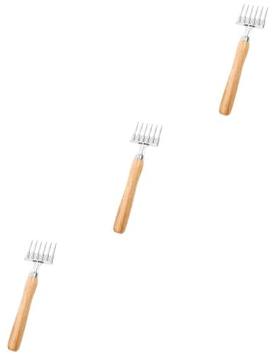 COLLBATH 3stücke Eiszerkleinerer Mit Holzgriff Und Sechs Aluminiumlegierung Eispickel Für Cocktails Und Bar Langlebig Und Wiederverwendbar Für Und Gastronomiebereich