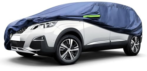 Svnqney Autoabdeckplane 10 Schichten Vollgarage Autoabdeckung Vollgarage Staubdicht Wasserdicht Autohülle Autoplane Car Cover für Peugeot 5008 2009-2021