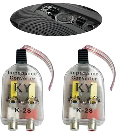 Car RCA Line Audio Output Converter Replacement, Subwoofer Amplifier Modified Audio Converter, Vehicle Line Control Audio Signal Adapter for Most Cars