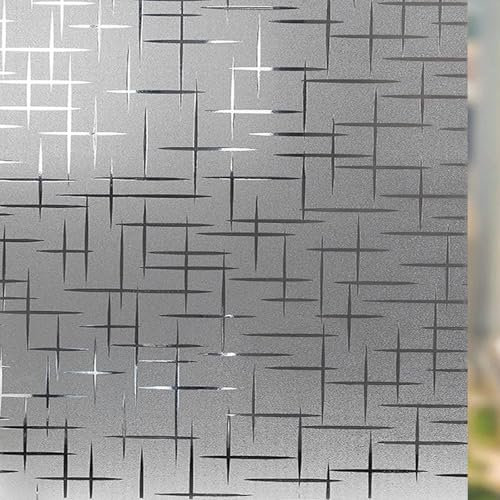 Privacy Film for Glass Windows Frosted 55 x 1200 cm Privacy Film Frosted Window Film, Static Cling Removable Without Glue Or Residue for Home Office, Doji
