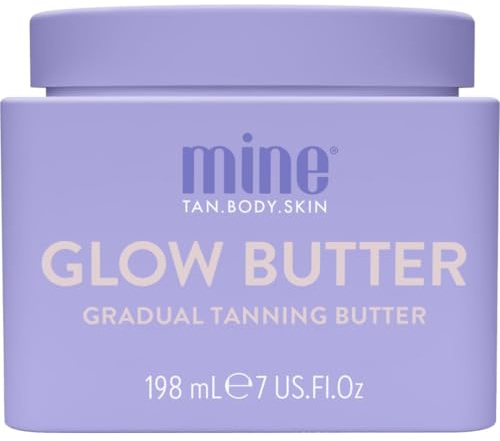 MineTan Self Tanner Body Lotion | Daily Gradual Butter - Best Moisturizing Untinted Sunless Tanning Cream To Build a Deep Dark Bronze Or Extend a Natural Golden Tan, No Fake Smell, 7 Fl Oz