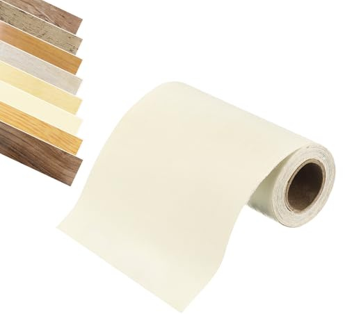 QUARKZMAN Nastro Effetto Legno 2 x 16Ft Effetto Legno Bianco Chiaro | Nastro Adesivo Autoadesivo, per Riparazione Tavoli Porte Battiscopa Pavimenti Mobili Divani