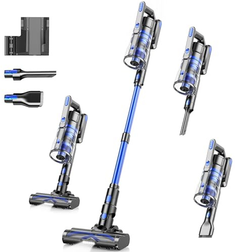 Tikom Cordless Vacuum Cleaner for Home, 450W/40000pa Stick Vacuum, Anti-Tangle, Lightweight Handheld Vacuum for Hard Floor, Pet Hair, V700