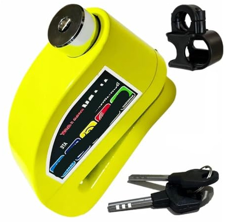 Verrou De Frein À Disque De Roue Vélo Support Verrouillage Frein À Disque Moto Verrouillage Roue De Route avec Clés Disques Frein Cadenas(Green)
