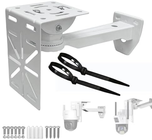 CTXSumTec L-förmiger Dome-Kamera-Adapter + Wand-Deckenhalterung für Überwachungskameras – universelle Passform, stabiles Aluminium, 10 kg Kapazität, einfache Installation (Innen/Außen) (Wandhalterung