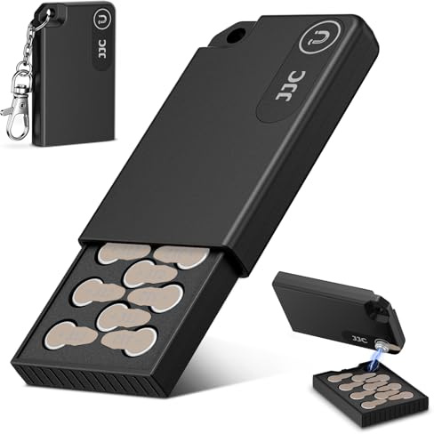 JJC Tragbares Batteriegehäuse, Größe 312, ohne Batterien | Pop-up-Etui für Hörgerätebatterien für 11 Stück A312 Größe 312 P312 312A PR41 P13 P10