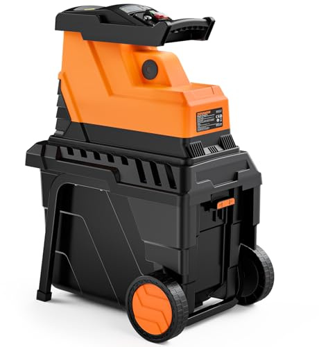 DOVAMAN GT10 Trituratore Rami, Motore Brushless da 2800W, 400Nm di Coppia, 88dB, Biotrituratore Elettrico con Rullo a 8 Denti, Distanza Regolabile, Tritura Fino a 45 mm, Protezione da Sovraccarico