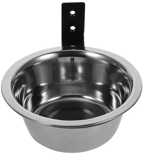 Hemobllo Gamelles Murales Surélevées pour Chien et Chat en Acier Inoxydable Bol Résistant aux Chocs pour Nourriture et Eau Installation sur Étagère ou Placard Confort pour Animaux de