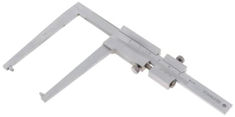 lopituwe Brake Disc Measuring Tool Lightweight Sturdy Stainless Steel Accurate Thickness Readings Handy and Easy to Stainless Steel Brake Disc Caliper 0-60mm Thickness Measuring Gauge