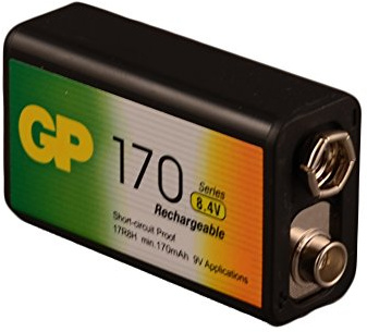 GP 170mAh PP3 9V NiMh batteria ricaricabile