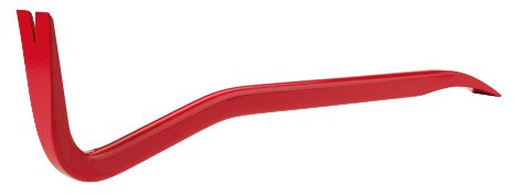 Rennsteig Nageleisen (Stemmeisen, Brechstange, Brecheisen), 600 mm, 6-Kant – Spezialstahl, pulverlackiert rot - 2716002