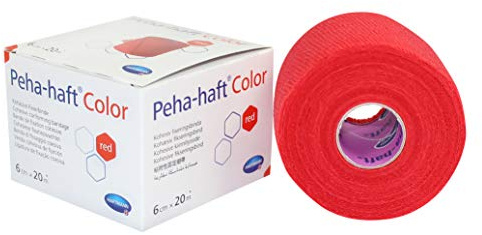 Peha Haft Color Fixierbinde latexf.6 cmx20 m rot 1 stk