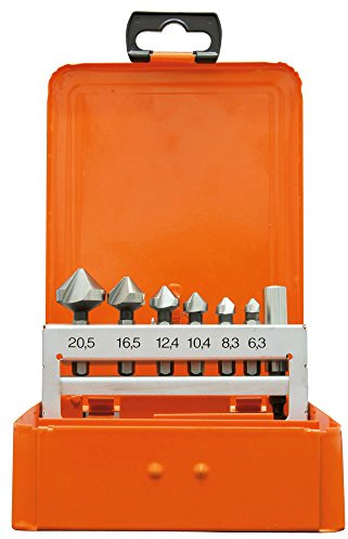 Projahn Kegelsenker Satz HSS-G 90 Grad, 1/4 Zoll, 6-kant Schaft, 7-teilig 35003