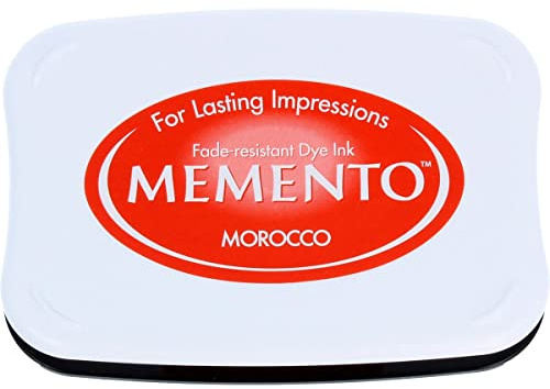 Tsukineko MIP201 Memento Stempelkissen Marrokanischer Sand, Synthetic Material, orange, 9.9 x 6.6 x 1.8 cm