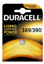 Duracell 389/390 Silberoxid 1.5 V Batterie Knopfzelle/(Silberoxid, Währung, 1,5 V, 1 Stück (S), SR54, 80 mAh)