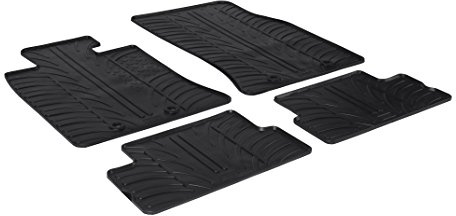 Gledring Satz Gummimatten passgenau | kompatibel mit BMW New Mini One/Cooper/S/D R56 2006-2014 (T-Profil 4-tlg. + Montageclips)