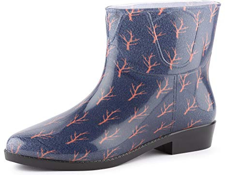 Ladeheid Stivali in Gomma Donna LAZT201802 (Navy/Alberi, 41 EU)