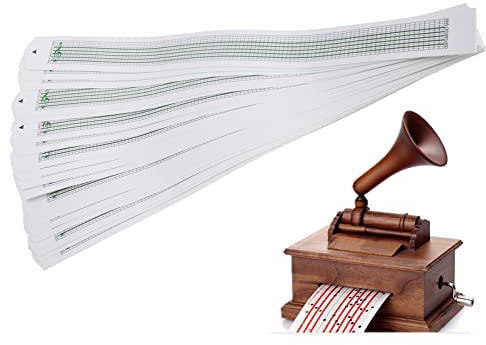 30 Fogli 15 Note Strisce Vuote di Carillon Fai da Te Spartiti Musicali a Manovella in Bianco Spartiti Perforati Nastro Musicale Amanti Del Mestiere Musicisti Regali