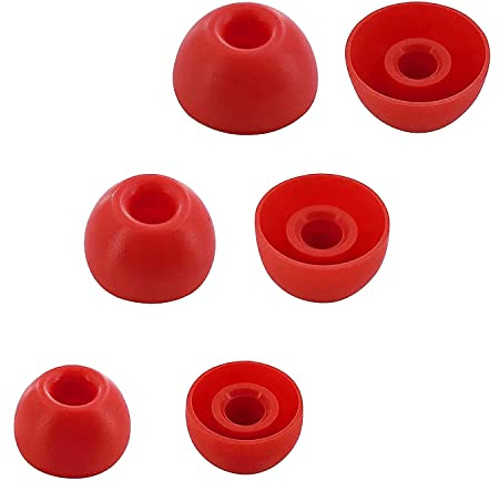 Aiivioll Replacement Earplugs 6 Pieces of Silicone Eartips Earplugs is Compatible with Beats Fit Pro/Studio Buds Earphones (Red)