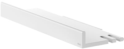 Keuco Reva Duschablage 35 cm, mit Haken, Aluminium weiß matt, Made in Germany, abnehmbar, inkl. Schrauben und Dübel, Duschkorb zum Bohren