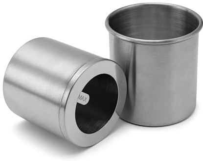 Ethanol Brennkammer Set - Bioethanol Brenner mit 200ml Füllvolumen - Edelstahl Brennkammer Bioethanol inkl. Sicherheitstank - Tischkamin Ethanol Behälter - Kamineinsatz - Brennstoffdose