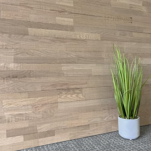 Real Wood Rustic Shiplap in Real Hardwood, 4 in. x 72 in., 10 Pack Covers 20 SF, Real American Hardwood, The Millwork Outlet, (White Oak)