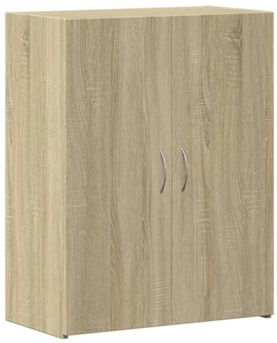 Armoire de classement chêne sonoma bois d ingénierie