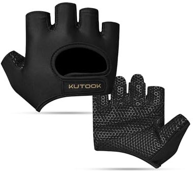 KUTOOK Fitnesshandschuhe Herren Handschuhe Fitness Gym Damen Kraftsport Krafttraining Handschuhe Trainingshandschuhe Schwarz XL